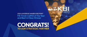 KBI Biopharma Fill-Finish CDMO of the Year - Argonaut Manufacturing Services